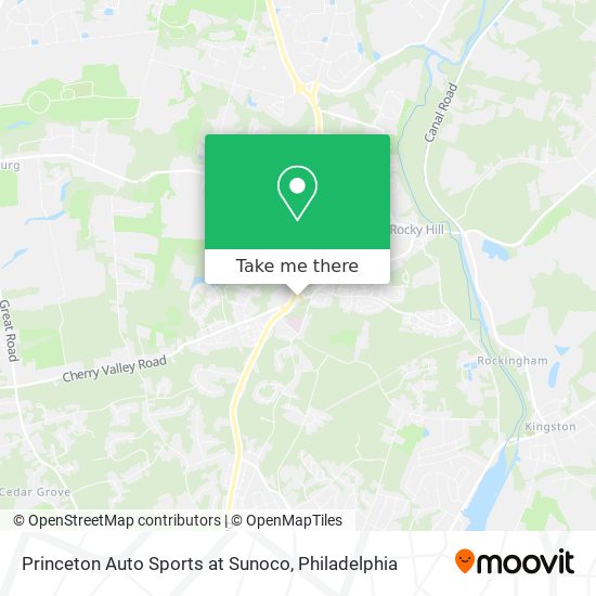 Princeton Auto Sports at Sunoco map