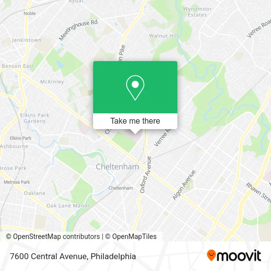 7600 Central Avenue map
