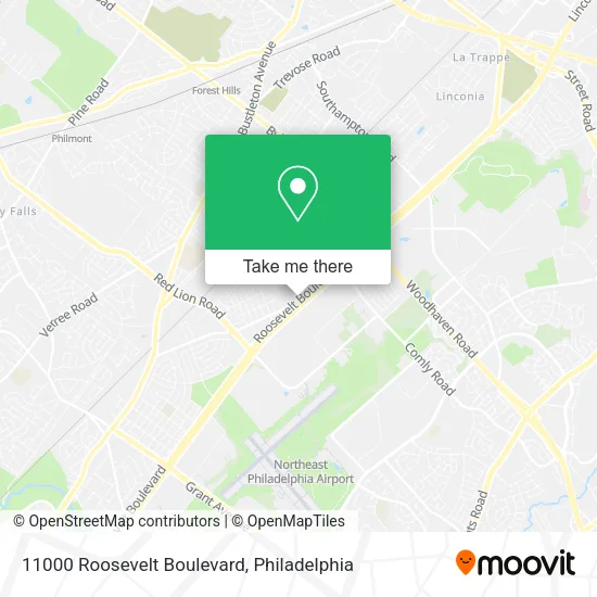 11000 Roosevelt Boulevard map