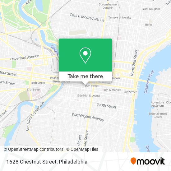 Mapa de 1628 Chestnut Street