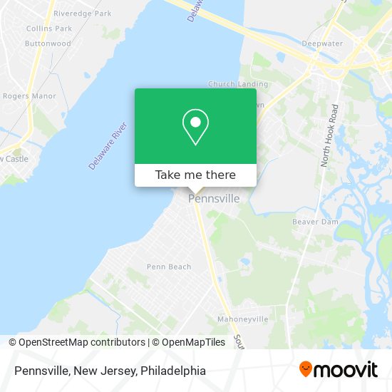 Mapa de Pennsville, New Jersey