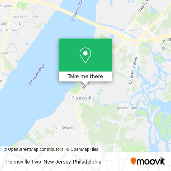 Mapa de Pennsville Twp, New Jersey