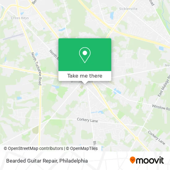 Bearded Guitar Repair map