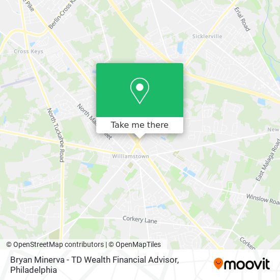 Mapa de Bryan Minerva - TD Wealth Financial Advisor