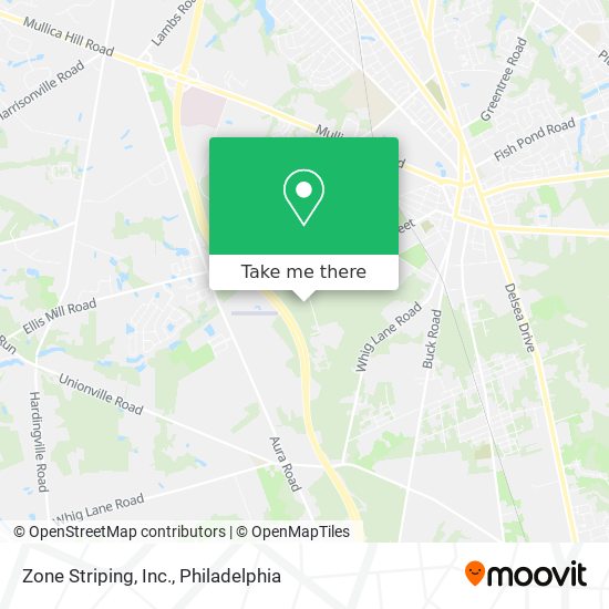 Mapa de Zone Striping, Inc.