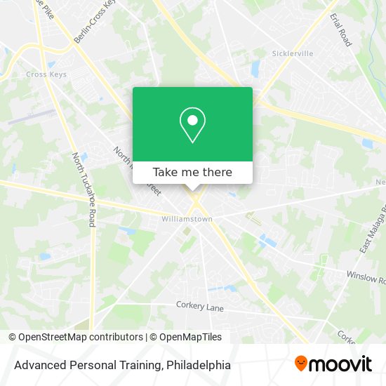 Advanced Personal Training map