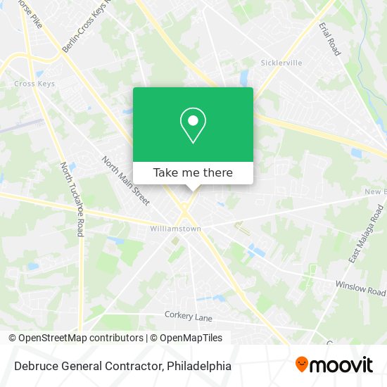 Debruce General Contractor map