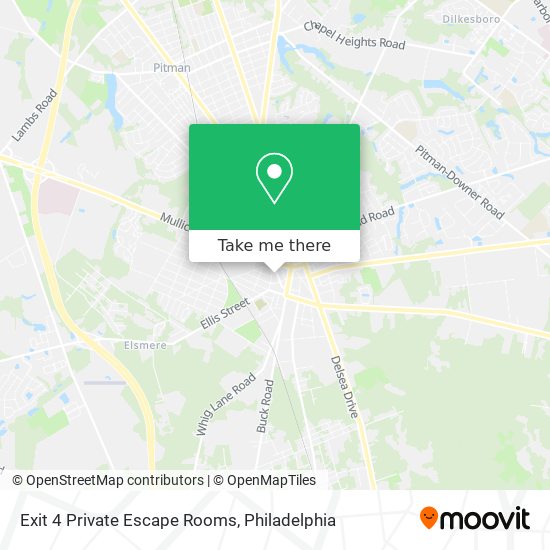 Exit 4 Private Escape Rooms map