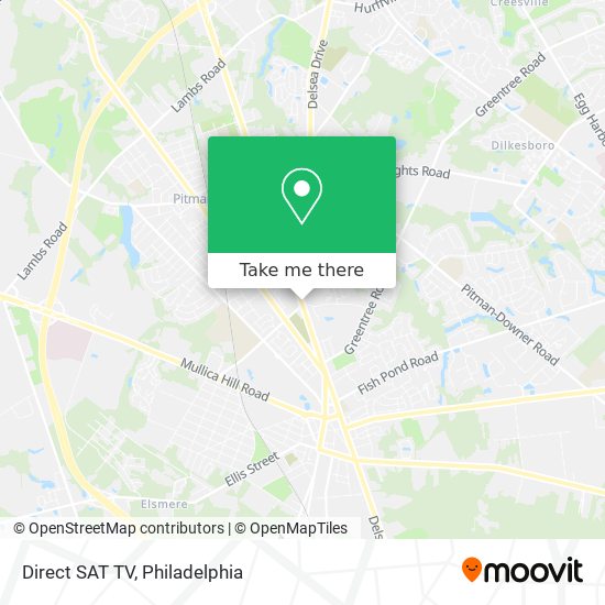 Direct SAT TV map