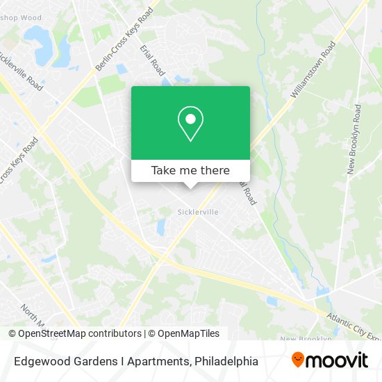 Edgewood Gardens I Apartments map