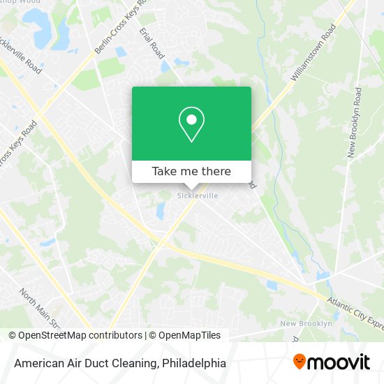 American Air Duct Cleaning map