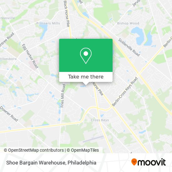 Shoe Bargain Warehouse map