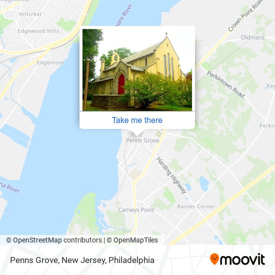 Penns Grove, New Jersey map