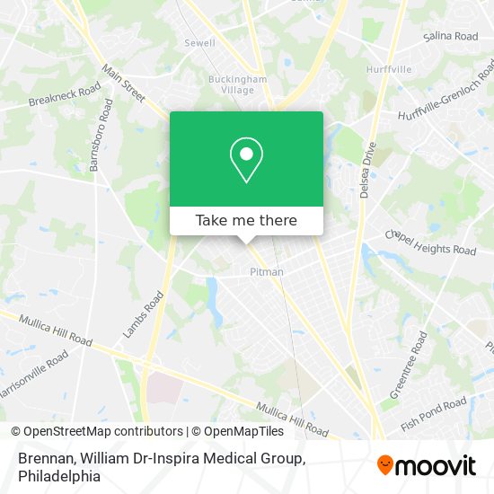 Brennan, William Dr-Inspira Medical Group map