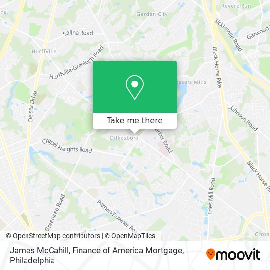 Mapa de James McCahill, Finance of America Mortgage