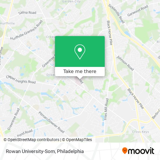 Mapa de Rowan University-Som