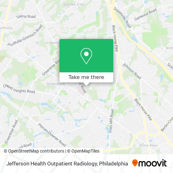 Mapa de Jefferson Health Outpatient Radiology