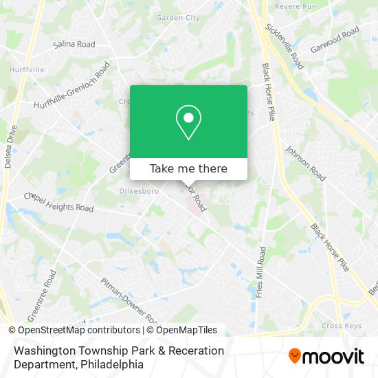 Washington Township Park & Receration Department map