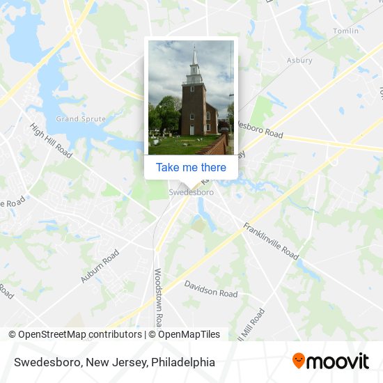 Swedesboro, New Jersey map