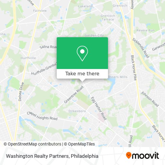 Mapa de Washington Realty Partners