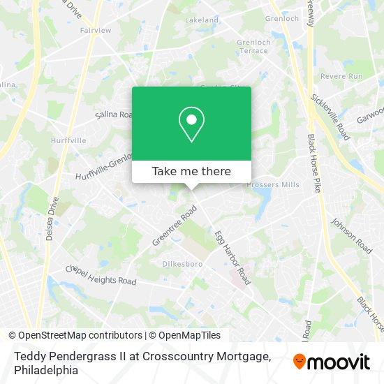 Teddy Pendergrass II at Crosscountry Mortgage map