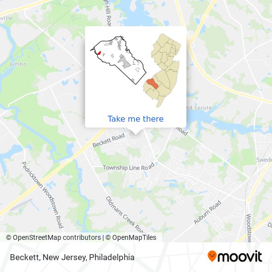 Mapa de Beckett, New Jersey