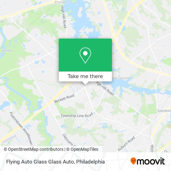 Mapa de Flying Auto Glass Glass Auto
