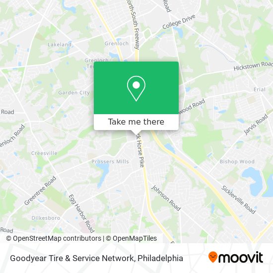 Mapa de Goodyear Tire & Service Network
