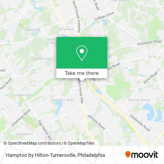 Mapa de Hampton by Hilton-Turnersville