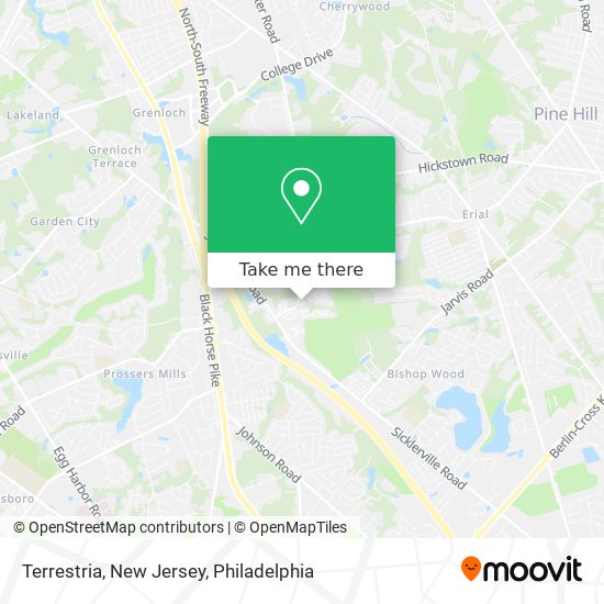 Terrestria, New Jersey map