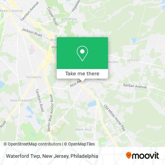 Mapa de Waterford Twp, New Jersey