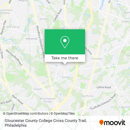 Gloucester County College Cross County Trail map