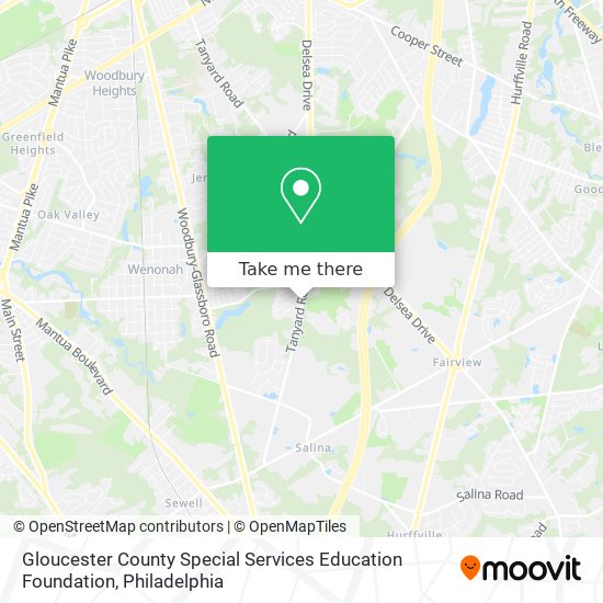Mapa de Gloucester County Special Services Education Foundation