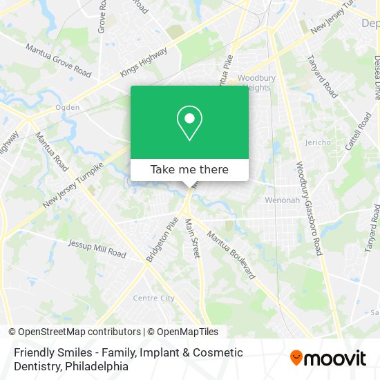 Mapa de Friendly Smiles - Family, Implant & Cosmetic Dentistry
