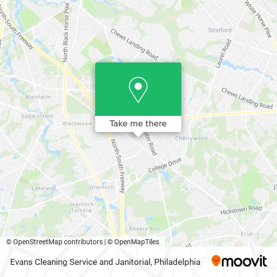 Mapa de Evans Cleaning Service and Janitorial