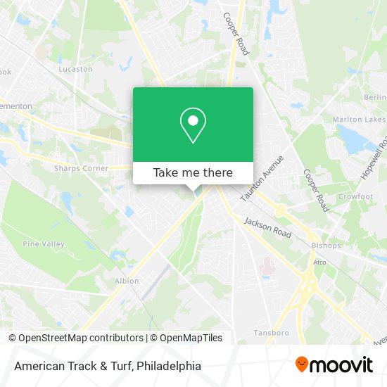 American Track & Turf map