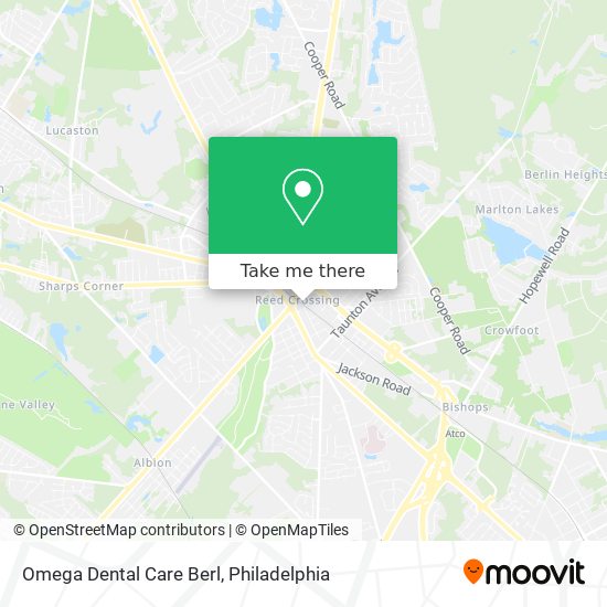 Omega Dental Care Berl map