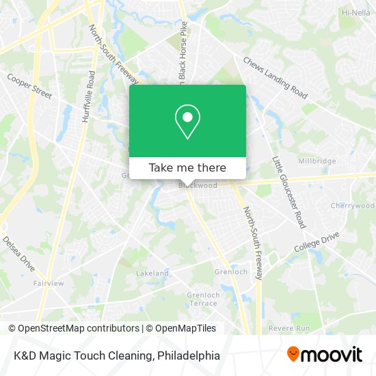 Mapa de K&D Magic Touch Cleaning