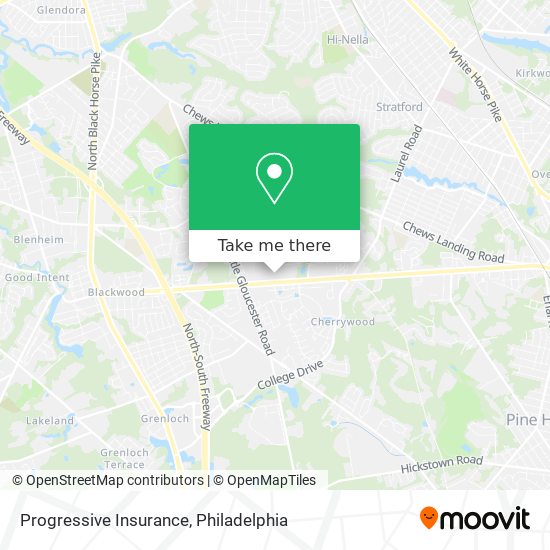 Progressive Insurance map