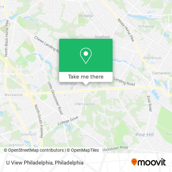 U View Philadelphia map