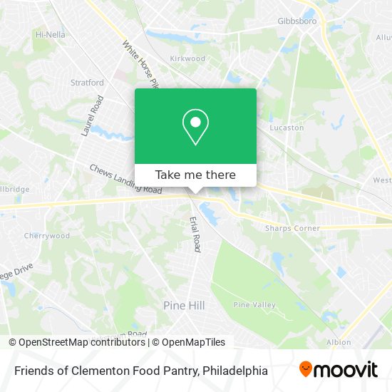 Mapa de Friends of Clementon Food Pantry