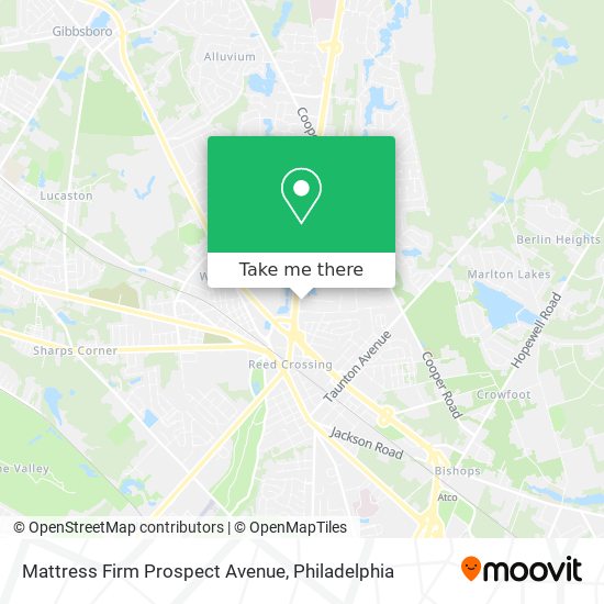 Mattress Firm Prospect Avenue map