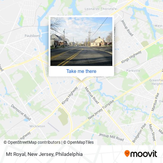 Mt Royal, New Jersey map