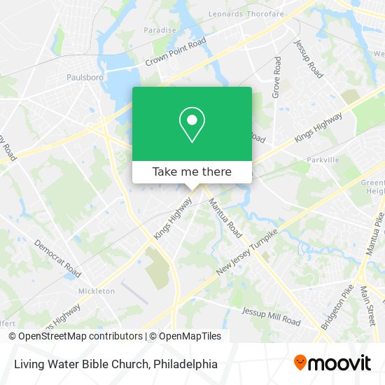 Living Water Bible Church map