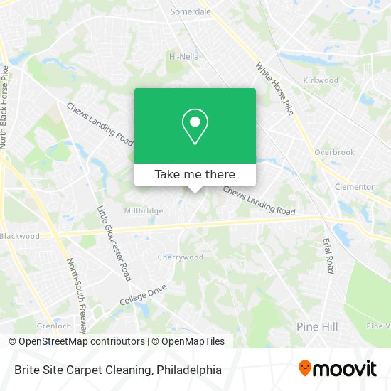 Brite Site Carpet Cleaning map