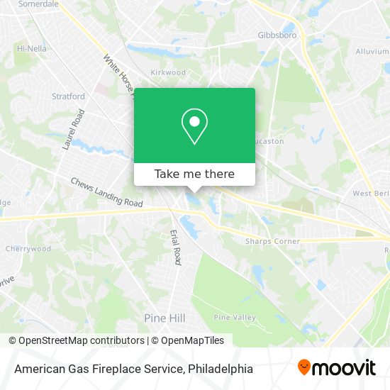 American Gas Fireplace Service map