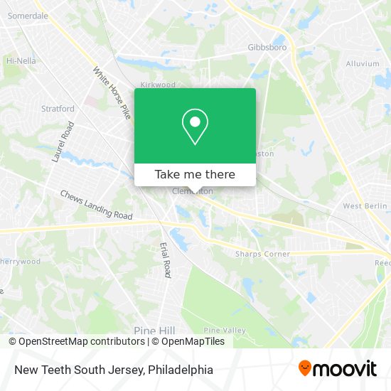 New Teeth South Jersey map