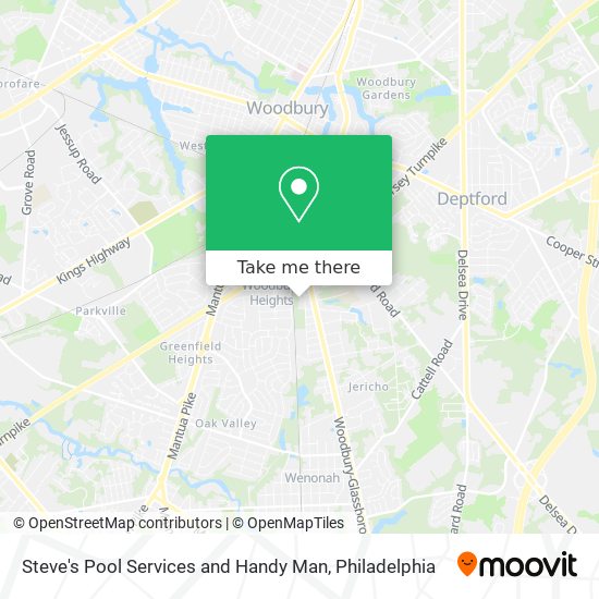 Mapa de Steve's Pool Services and Handy Man