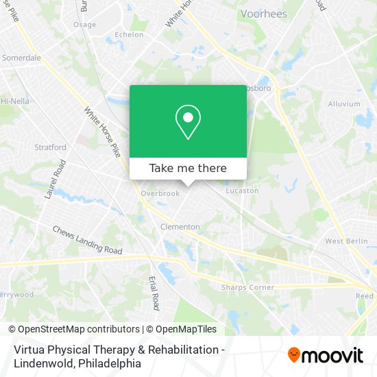 Mapa de Virtua Physical Therapy & Rehabilitation - Lindenwold