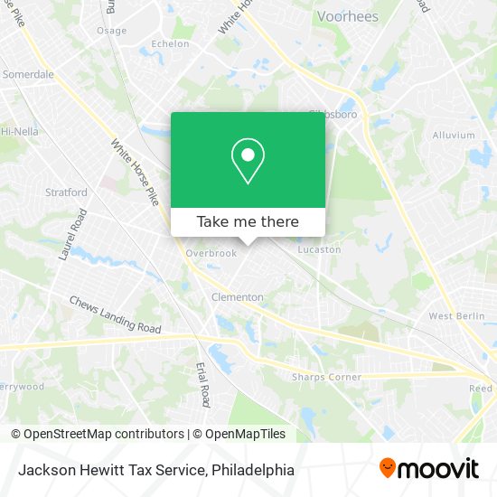 Jackson Hewitt Tax Service map